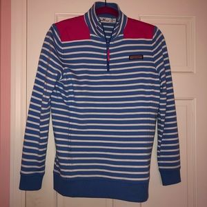 Vineyard Vines Nautical Striped Quarter Zip